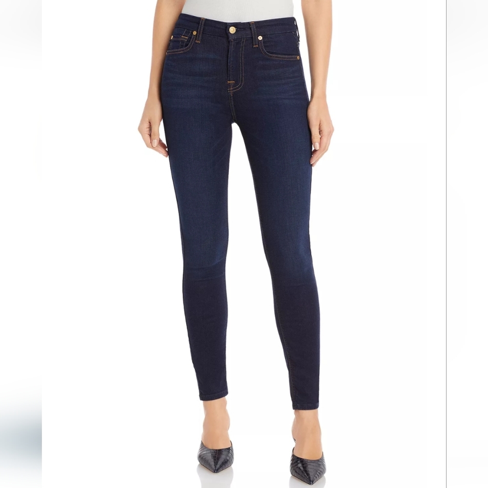7 For All Mankind Skinny Mid-Rise Jeans-NWT
